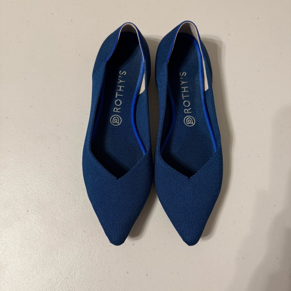 Rothy’s Poseidon Blue Points Retired Rare Size 10.5